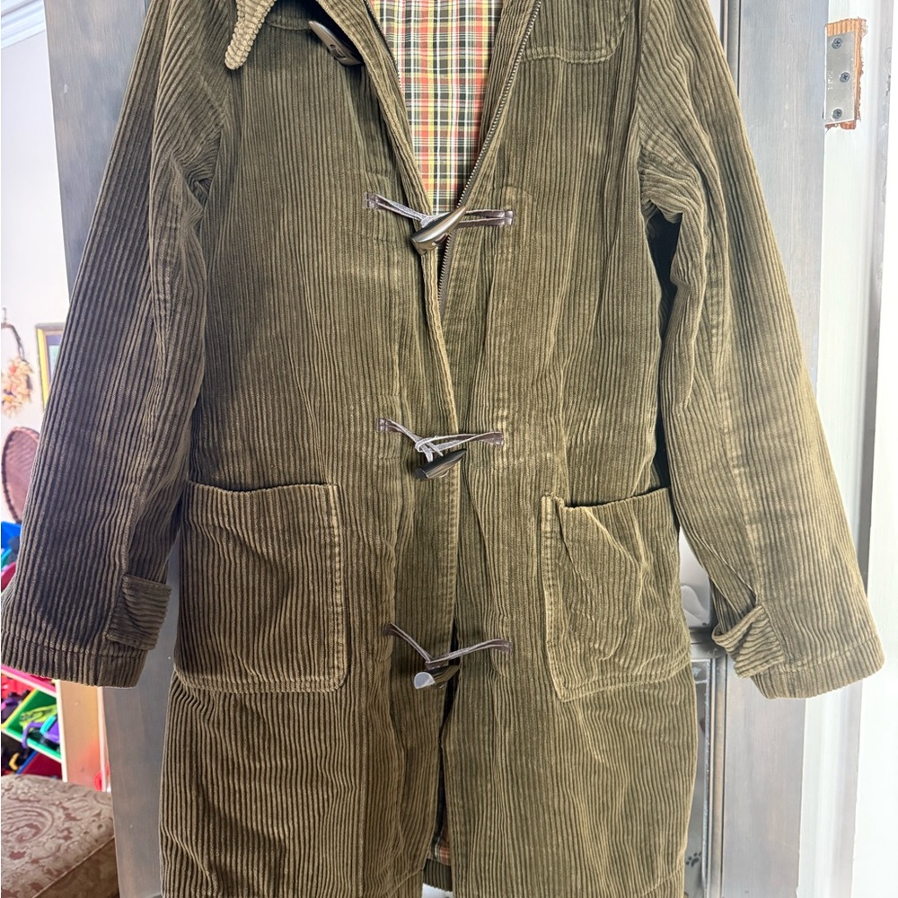 American Eagle Outfitters Olive Corduroy Jacket